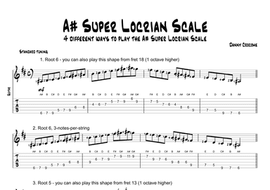 A# Super Locrian Scale (4 Ways to Play)