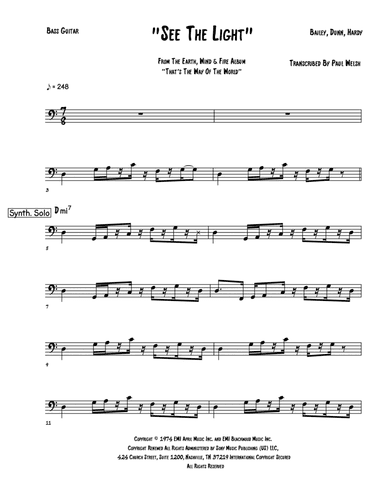 See The Light (arr. Accubass)