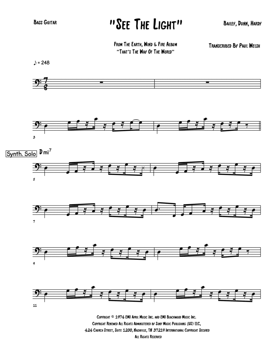 See The Light (arr. Accubass)