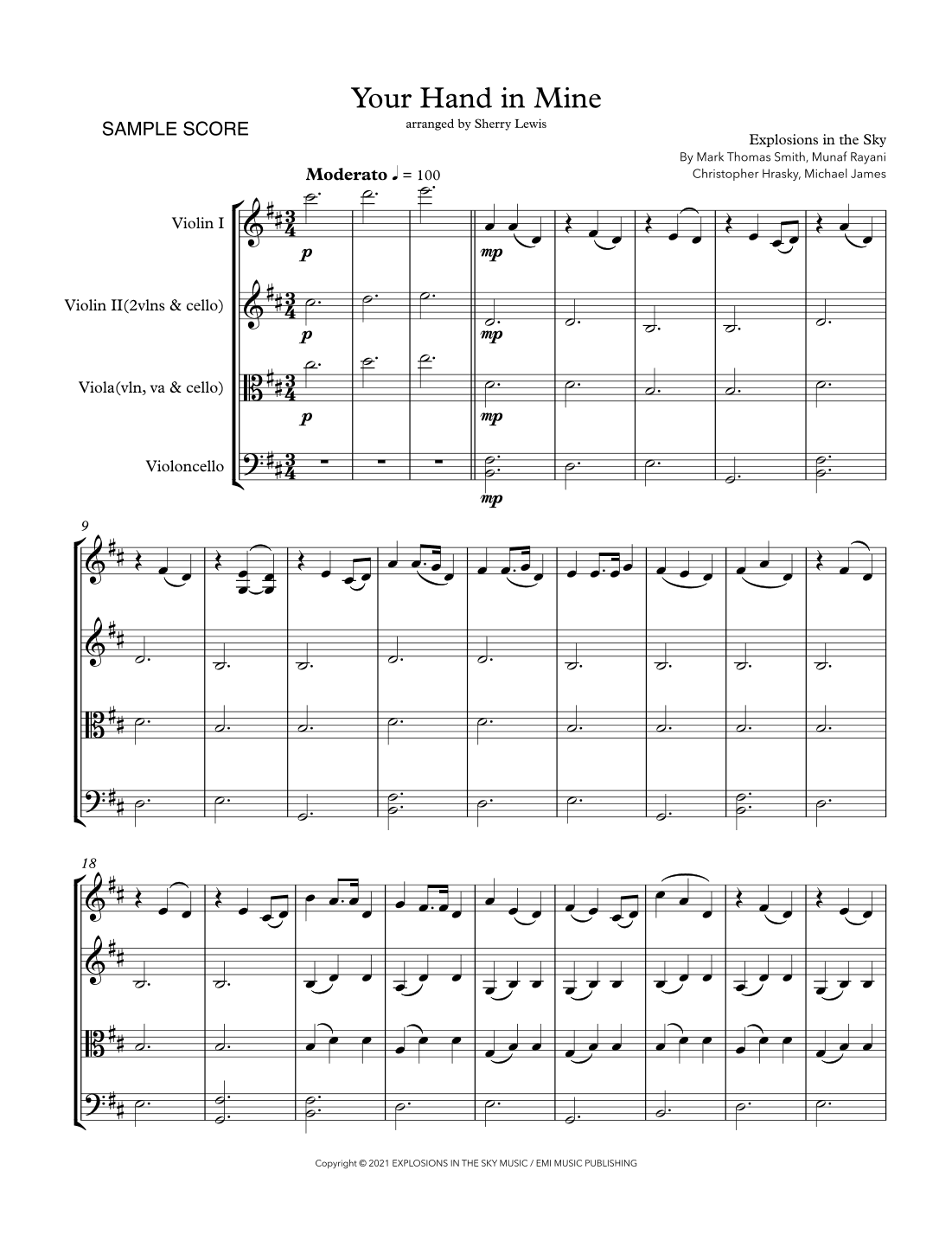 Your Hand In Mine (arr. Sherry Lewis)