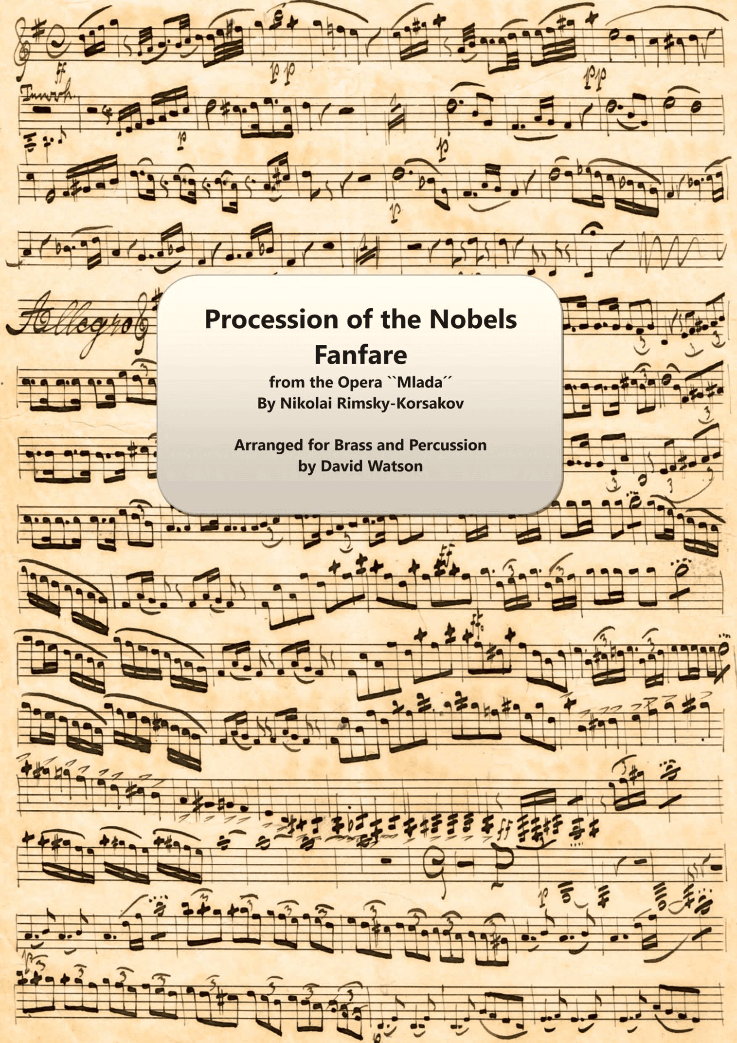 Procession of the Nobels Fanfare for Brass and Percussion (arr. David Watson)