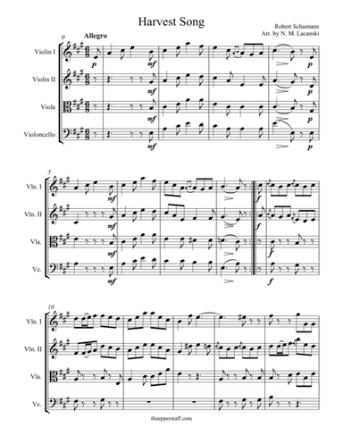 Harvest Song (arr. Nick Lacanski)