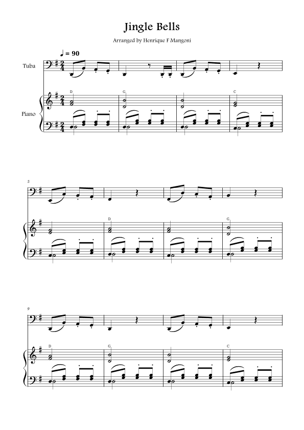Jingle Bells (arr. Henrique F Mangoni)