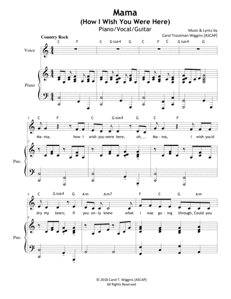 Mama (How I Wish You Were Here)