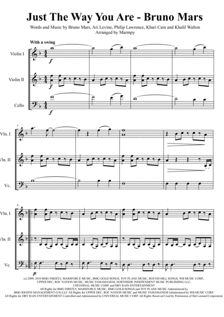 Just The Way You Are (arr. Marmpy)
