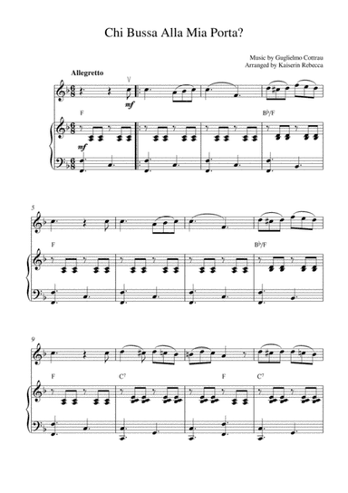Chi Bussa Alla Mia Porta? (arr. Kaiserin Rebecca)