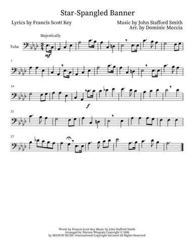 The Star Spangled Banner (arr. Dominic Meccia)