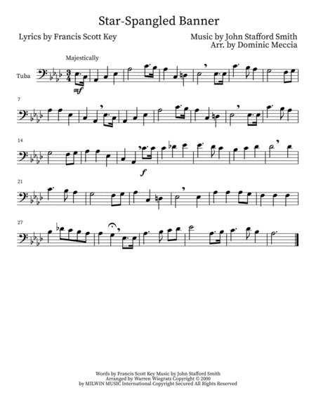 The Star Spangled Banner (arr. Dominic Meccia)