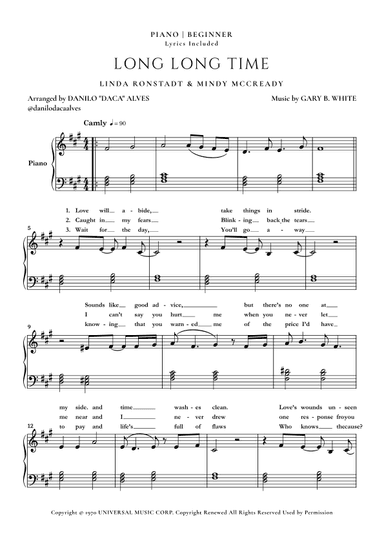 Long Long Time (arr. Danilo "Daca" Alves)