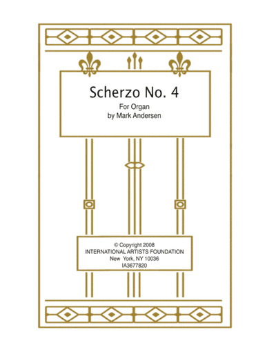 Scherzo No. 4 for Organ