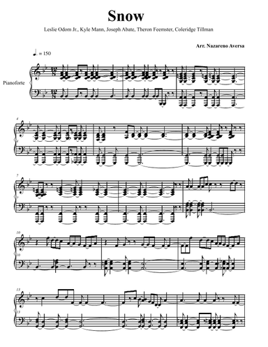 Snow (arr. Nazareno Aversa)