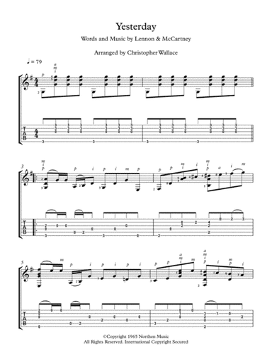 Yesterday (arr. Christopher Wallace)