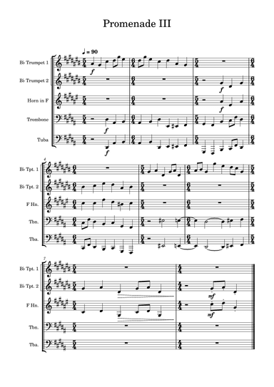 Promenade III - Pictures at an Exhibition (arr. Edward Fall)