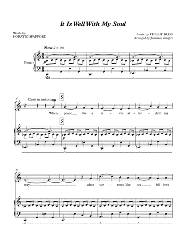 It Is Well with My Soul (arr. Jonathan Rodgers)