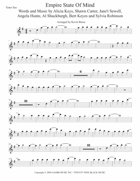 Empire State Of Mind (arr. Kevin Busse)