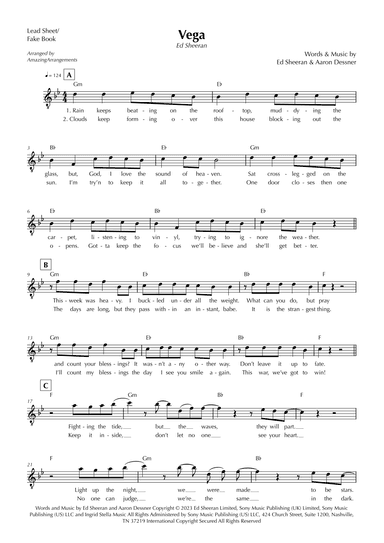 Vega (arr. AmazingArrangements)