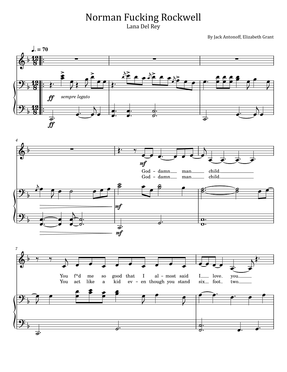 Norman Fucking Rockwell (arr. poon)