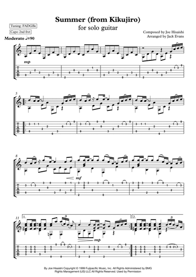 Summer (arr. Jack Evans)