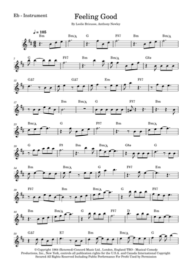 Feeling Good (arr. Fabio Eduardo de Oliveira)