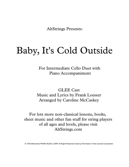 Baby, It's Cold Outside (arr. Caroline McCaskey)