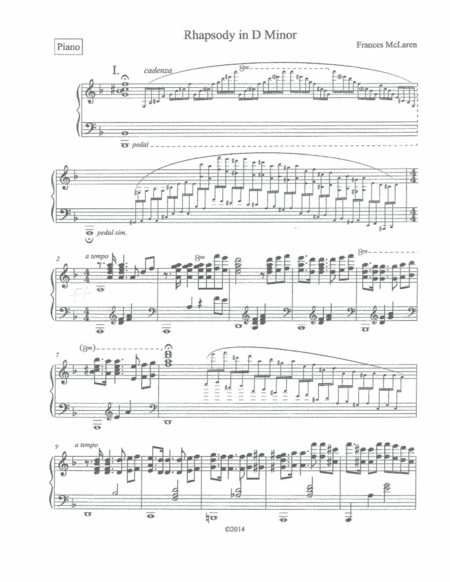 Rhapsody in D Minor