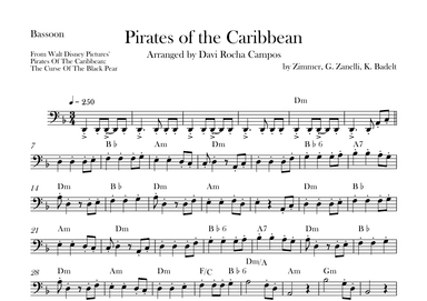 Pirates Of The Caribbean (arr. Davi Rocha Campos)