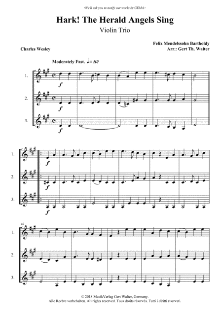 Hark! The Herald Angels Sing (arr. Gert Th. Walter)
