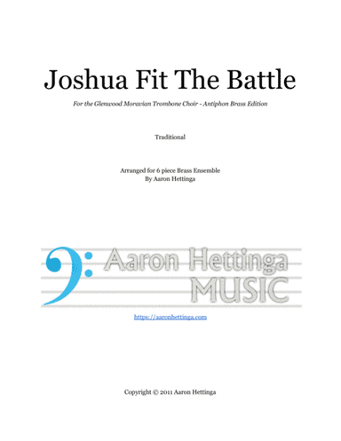 Joshua Fit The Battle - Swingin' Mixed Brass Sextet (arr. Aaron Hettinga)