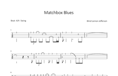Matchbox Blues (arr. Bettina Schipp)