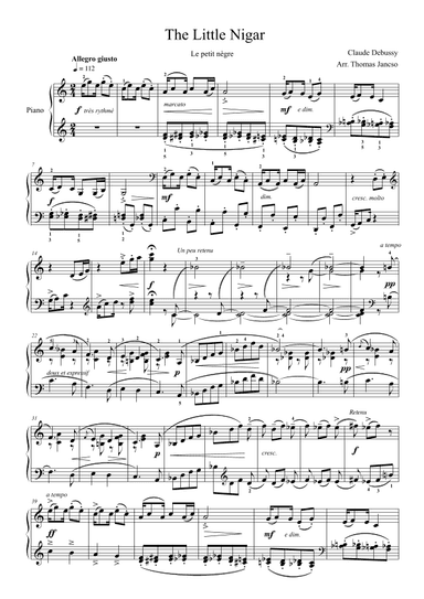The Little Negro (arr. Thomas Jancso)