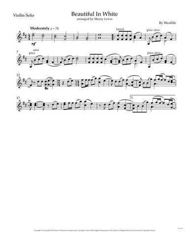 Beautiful In White (arr. Sherry Lewis)