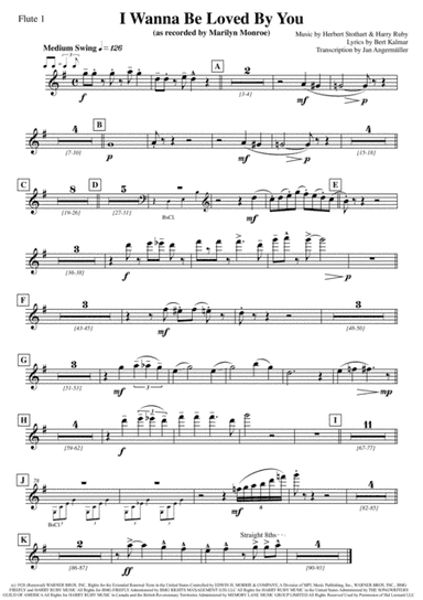 I Wanna Be Loved By You  from GOOD BOY (arr. Jan Angermüller)