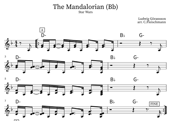 The Mandalorian (arr. Christoph Fleischmann)