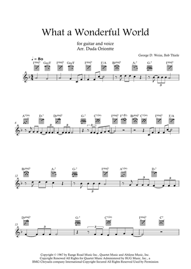 What A Wonderful World (arr. Duda Oriontte)