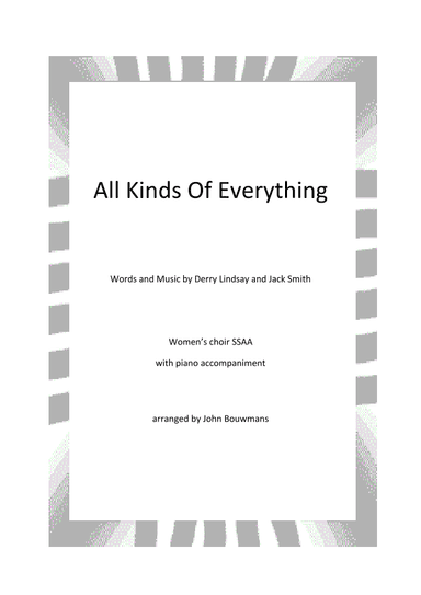 All Kinds Of Everything (arr. John Bouwmans)