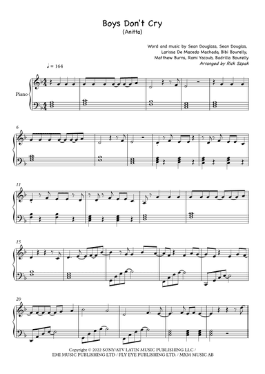 Boys Don't Cry (arr. Richard Nicks)