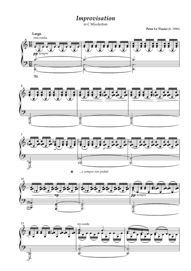 Improvisation in C Mixolydian, Op. 9