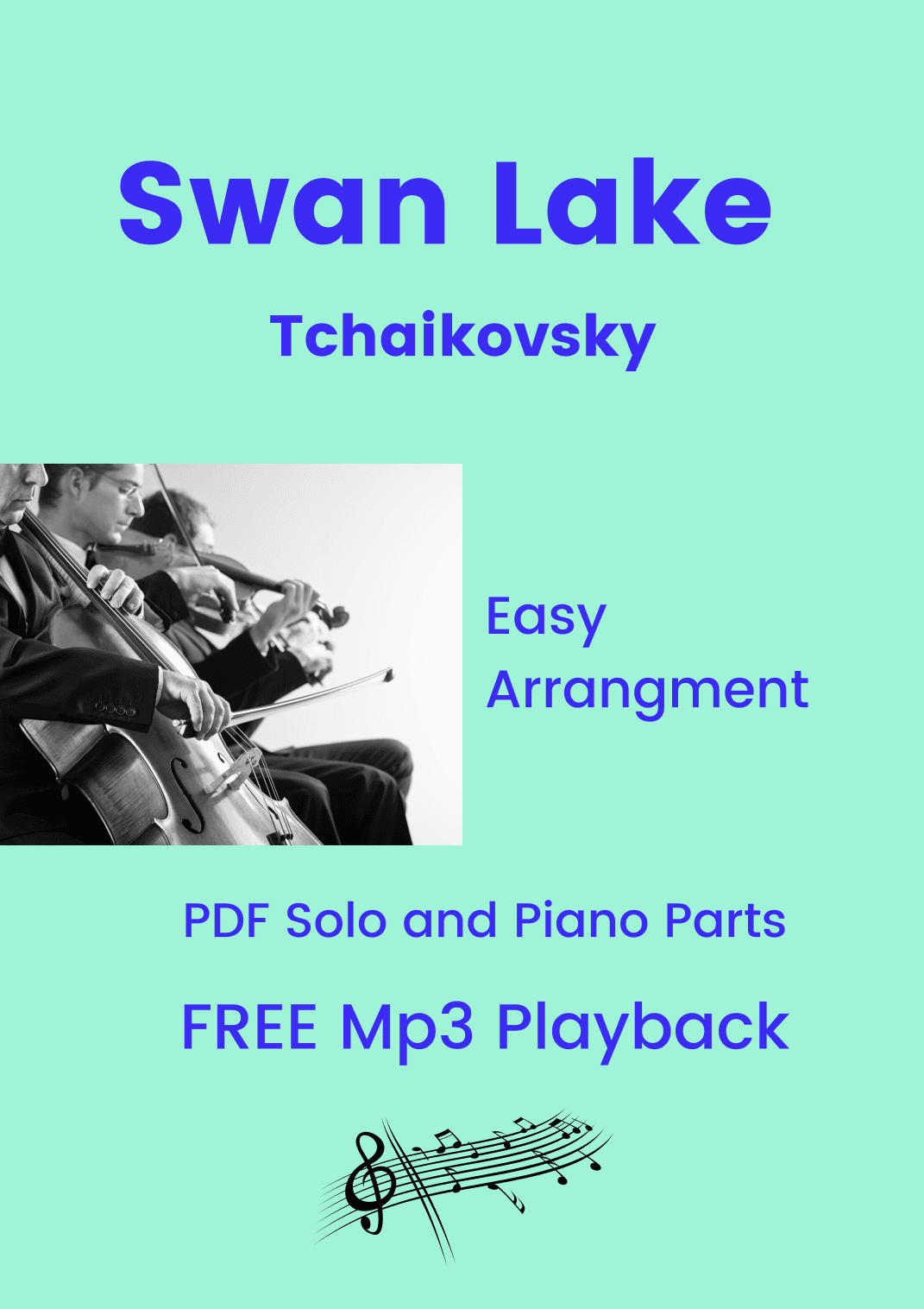 Swan Lake (Tchaikovsky) + FREE Mp3 Playback + Pdf Solo and Piano Parts (arr. Fabio Eduardo de Oliveira)