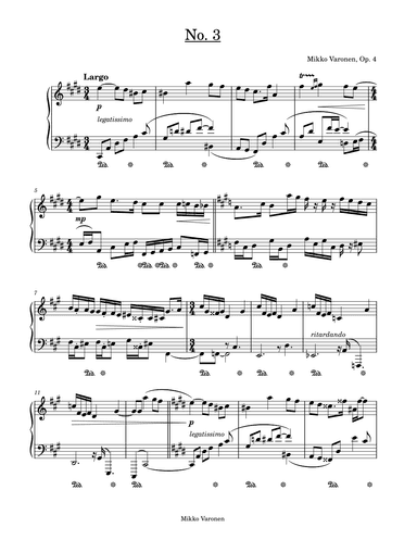 Five Études Op. 4, No. 3