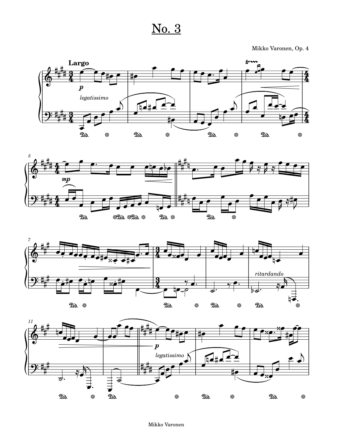 Five Études Op. 4, No. 3