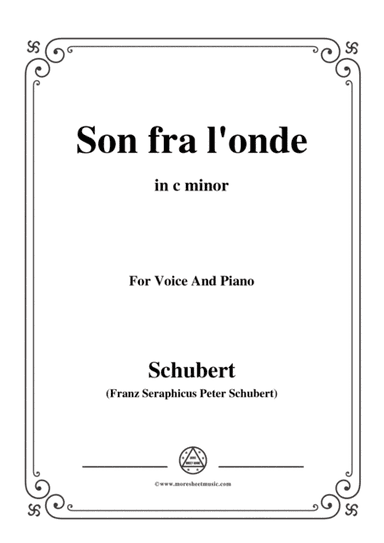 Schubert-Son fra l'onde,in c minor,for Voice&Piano (arr. MSM)