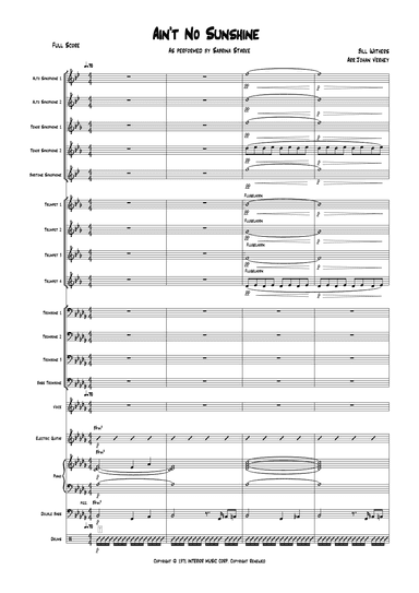 Ain't No Sunshine (arr. Johan Verhey)