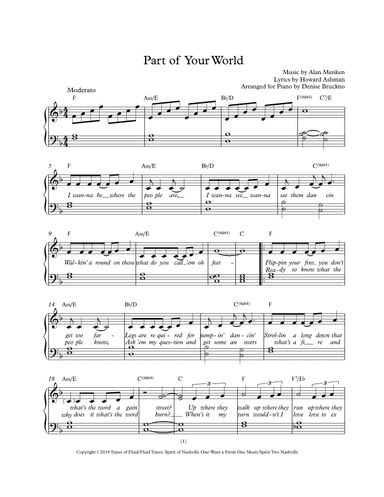 Part Of Your World (arr. Denise Bruckno)