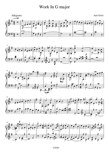 Work In G major
