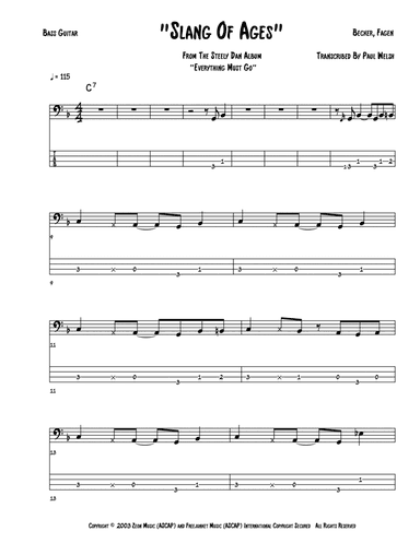 Slang Of Ages (arr. Accubass)