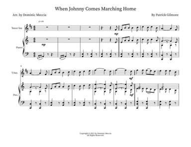 When Johnny Comes Marching Home (arr. Dominic Meccia)