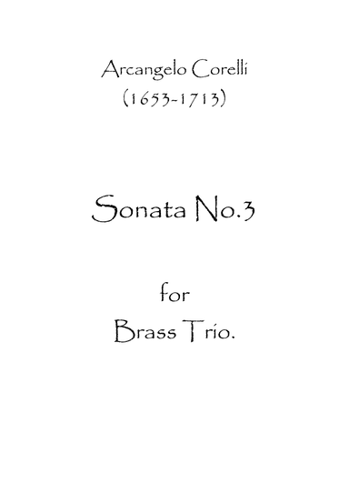 Sonata No.3 (arr. Spence Bundy)