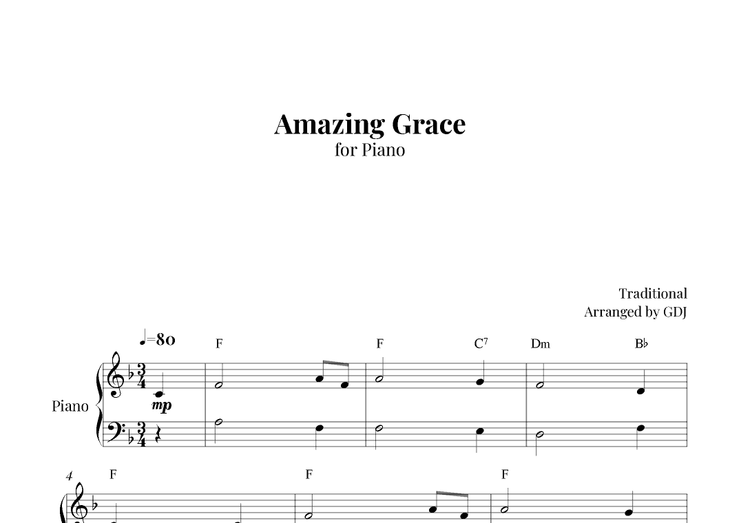 Amazing Grace (arr. GDJ)