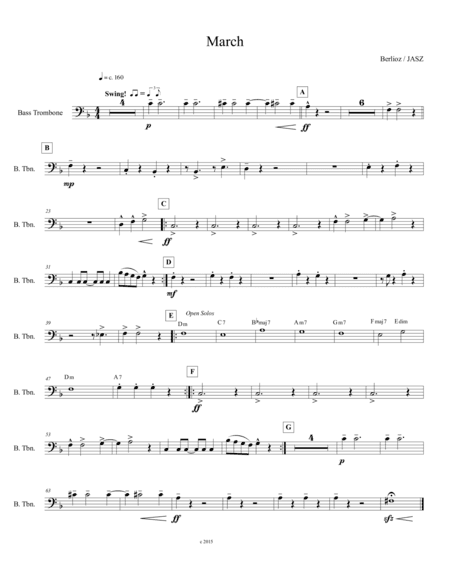 Berlioz March to the Scaffold - bass trombone (harmony part) (arr. Julie Ann Stenberg Zeidel)
