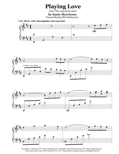 Playing Love (arr. Rick Robertson)